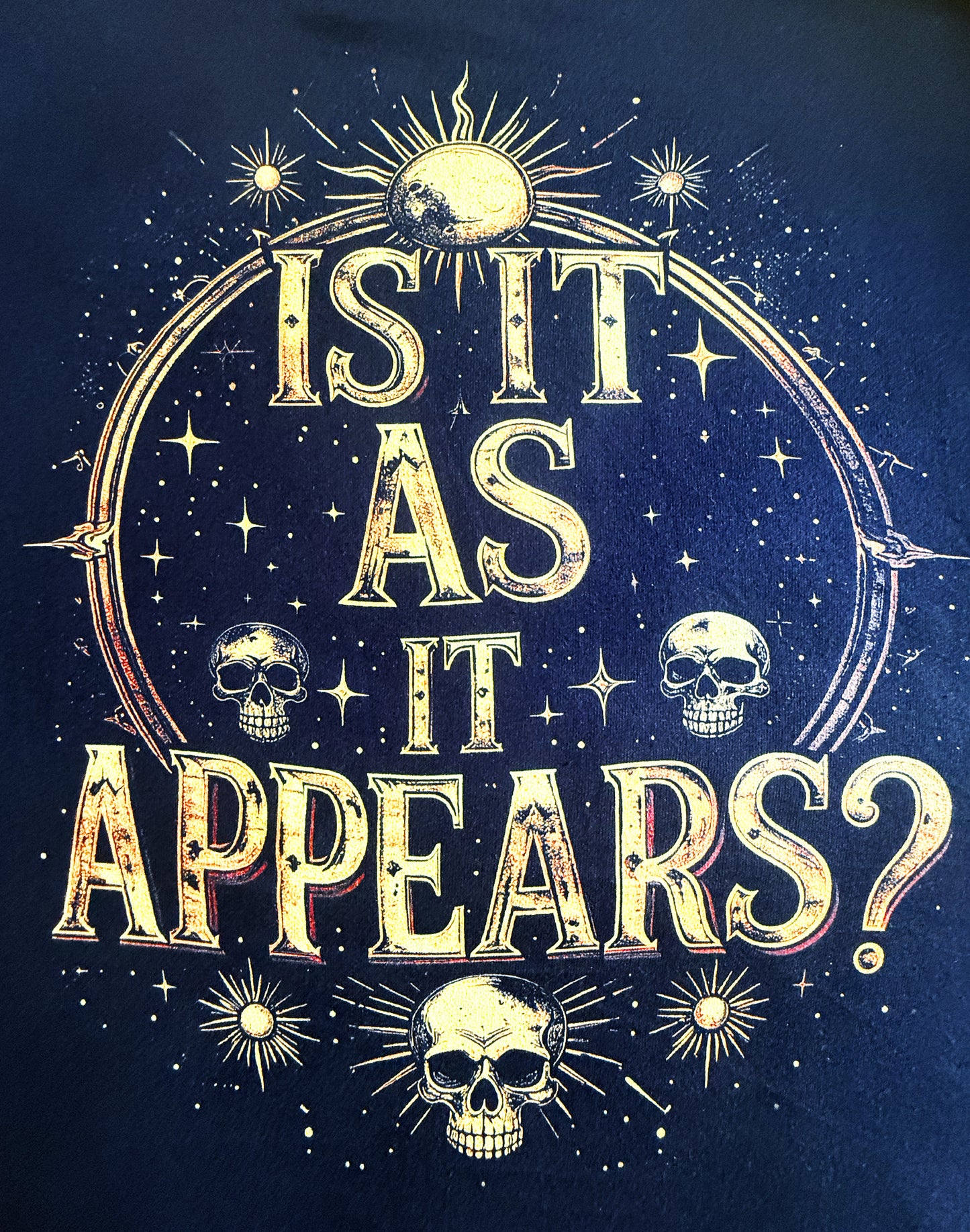 Black Unisex Premium Original Heavyweight Back-Design Tee "As it Appears No #2" by Designer and Artist Lucas Gillon