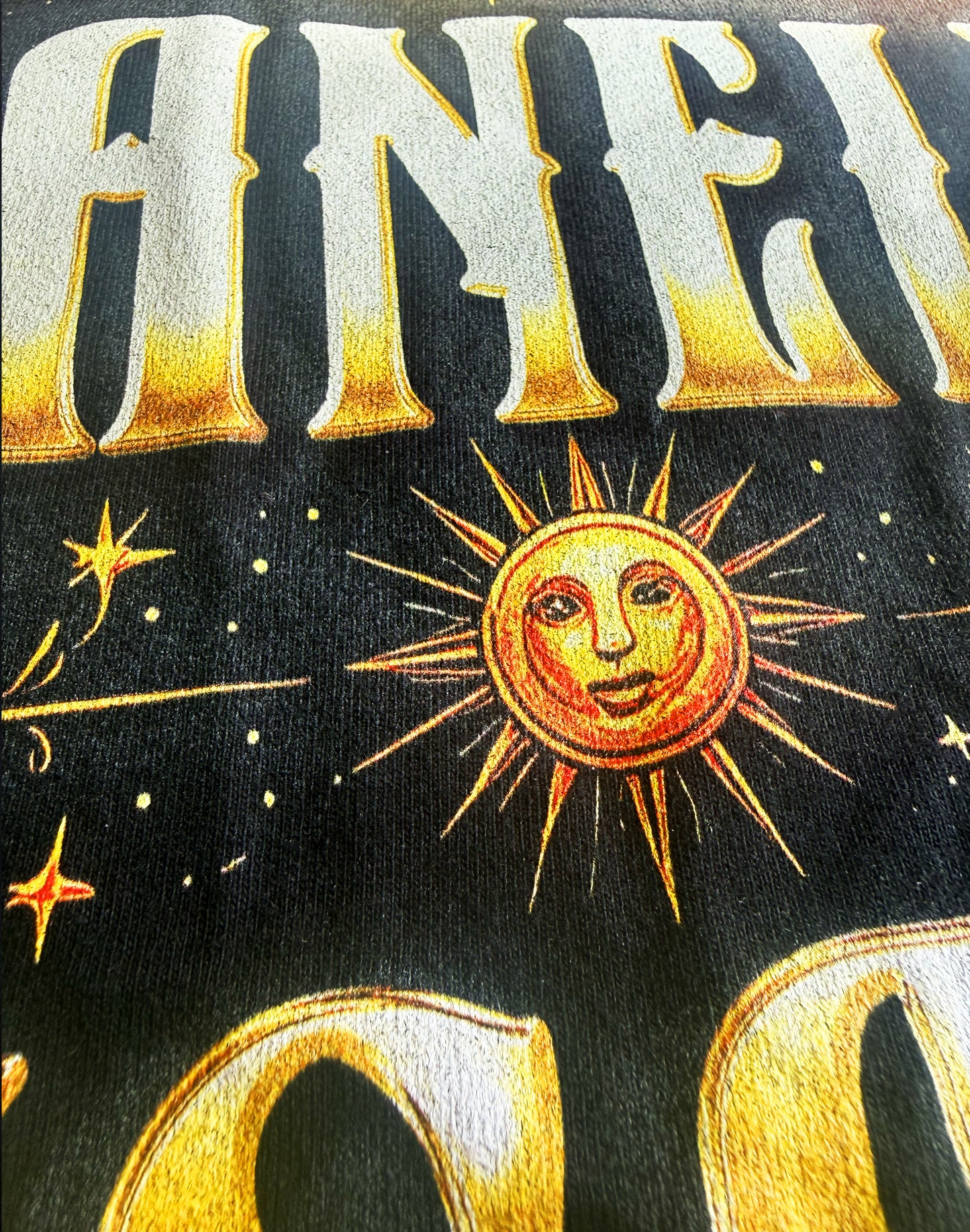 Black Unisex Premium Original Heavyweight Back-Design Tee "Sanely Insane" by Designer and Artist Lucas Gillon