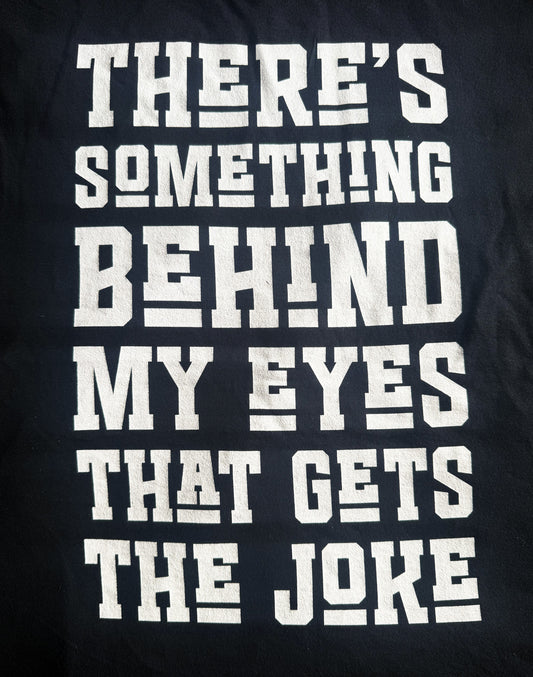 to finish - REDO STRAIGHR PICS WITH TEXTURE - Black Unisex Premium Original Heavyweight Back-Design Tee "The Joke" by Designer and Artist Lucas Gillon