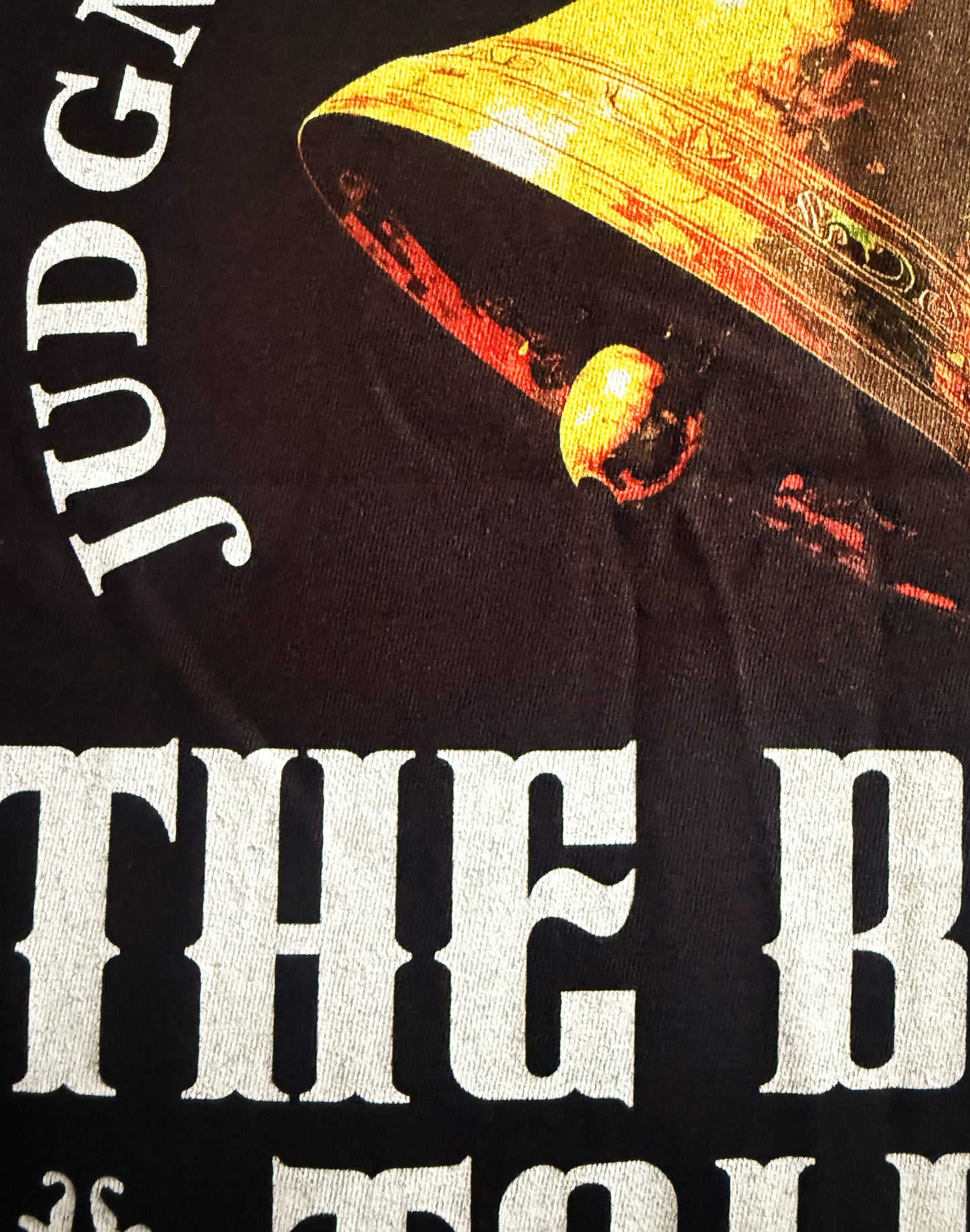 Black Unisex Premium Heavyweight Back-Design Tee "The Bell Tolls" by Designer and Artist Lucas Gillon