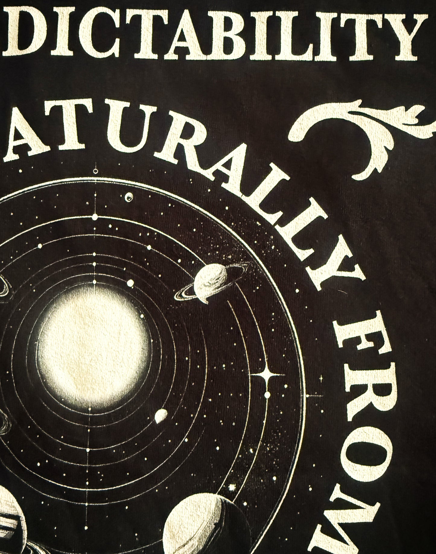 Black Unisex Premium Heavyweight Back-Design Tee "Chaos Theory V. No.1" by Designer and Artist Lucas Gillon