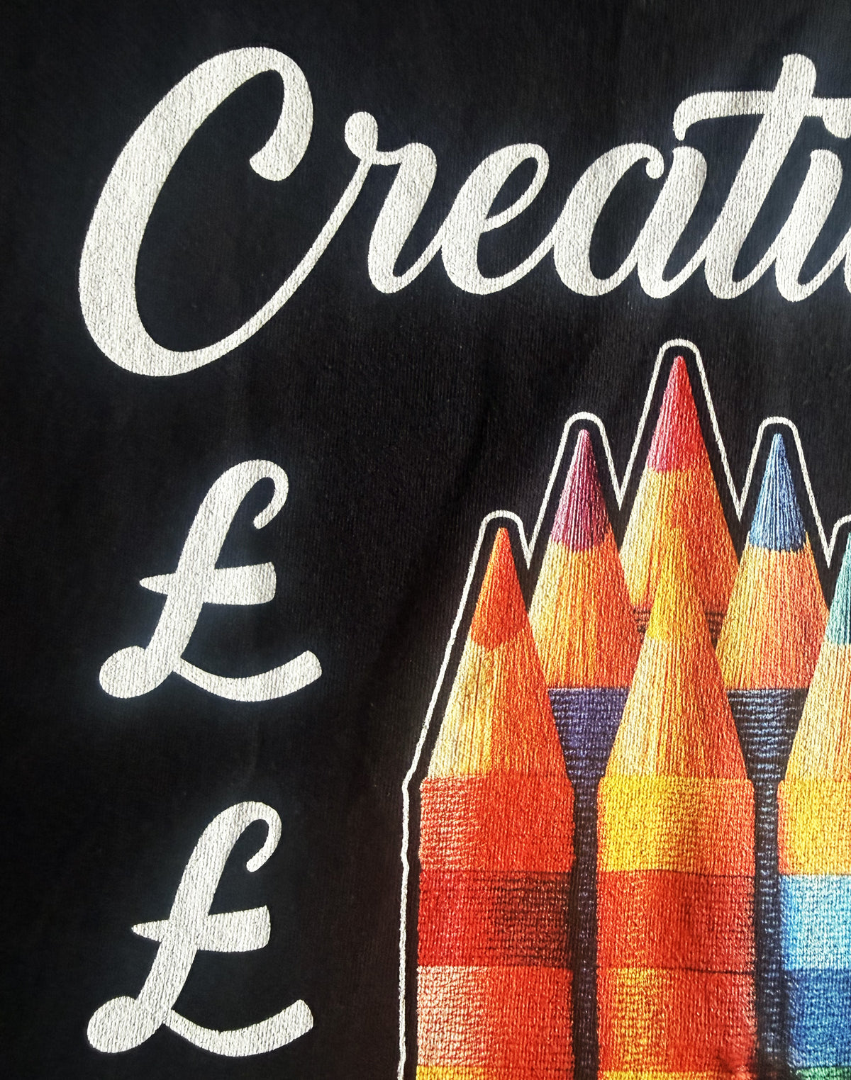 Black Unisex Premium Heavyweight Back-Design Tee "Creativity Pays You" by Designer and Artist Lucas Gillon