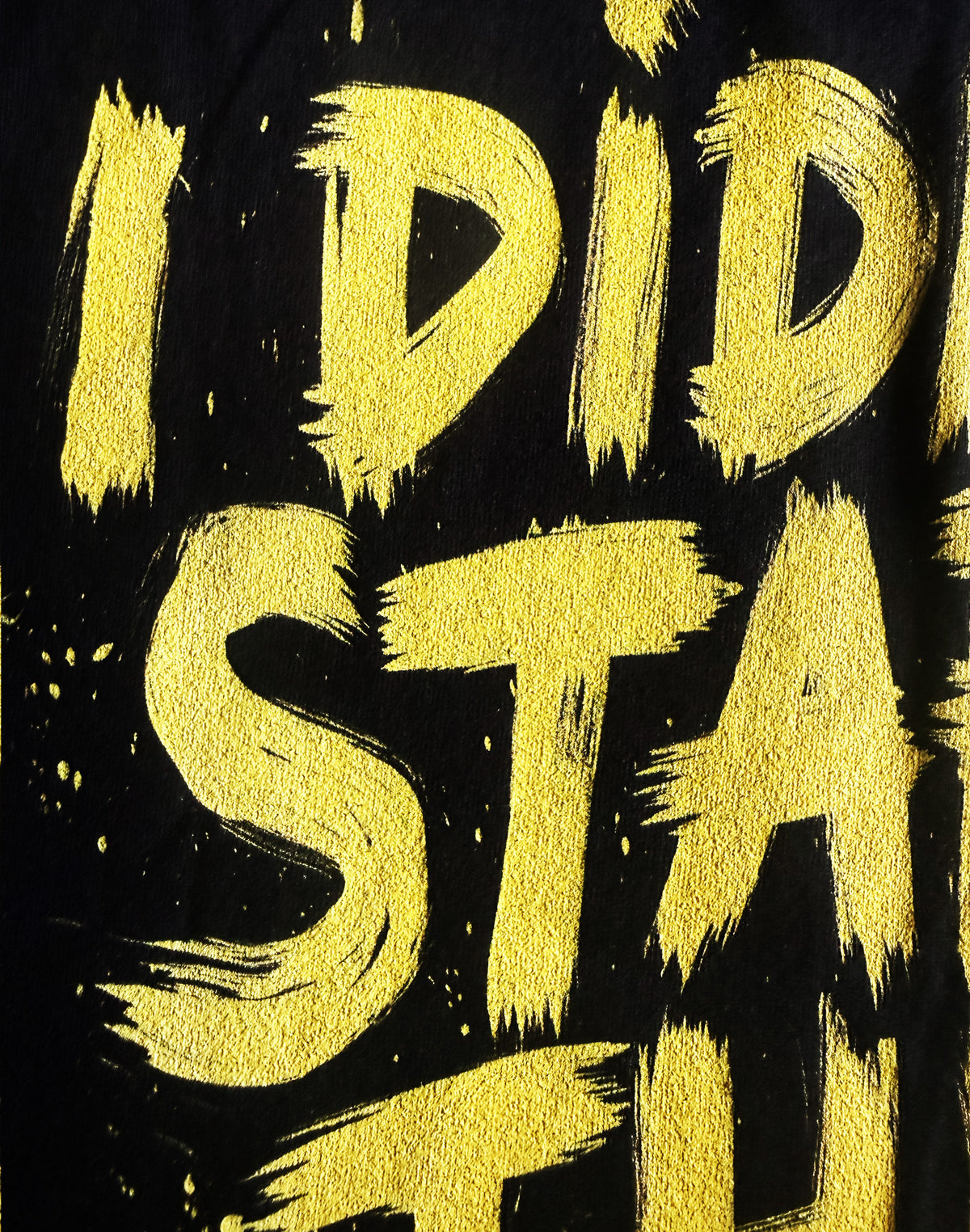 Black Unisex Premium Heavyweight Back-Design Tee "I Didn't Start This Mess" by Designer and Artist Lucas Gillon