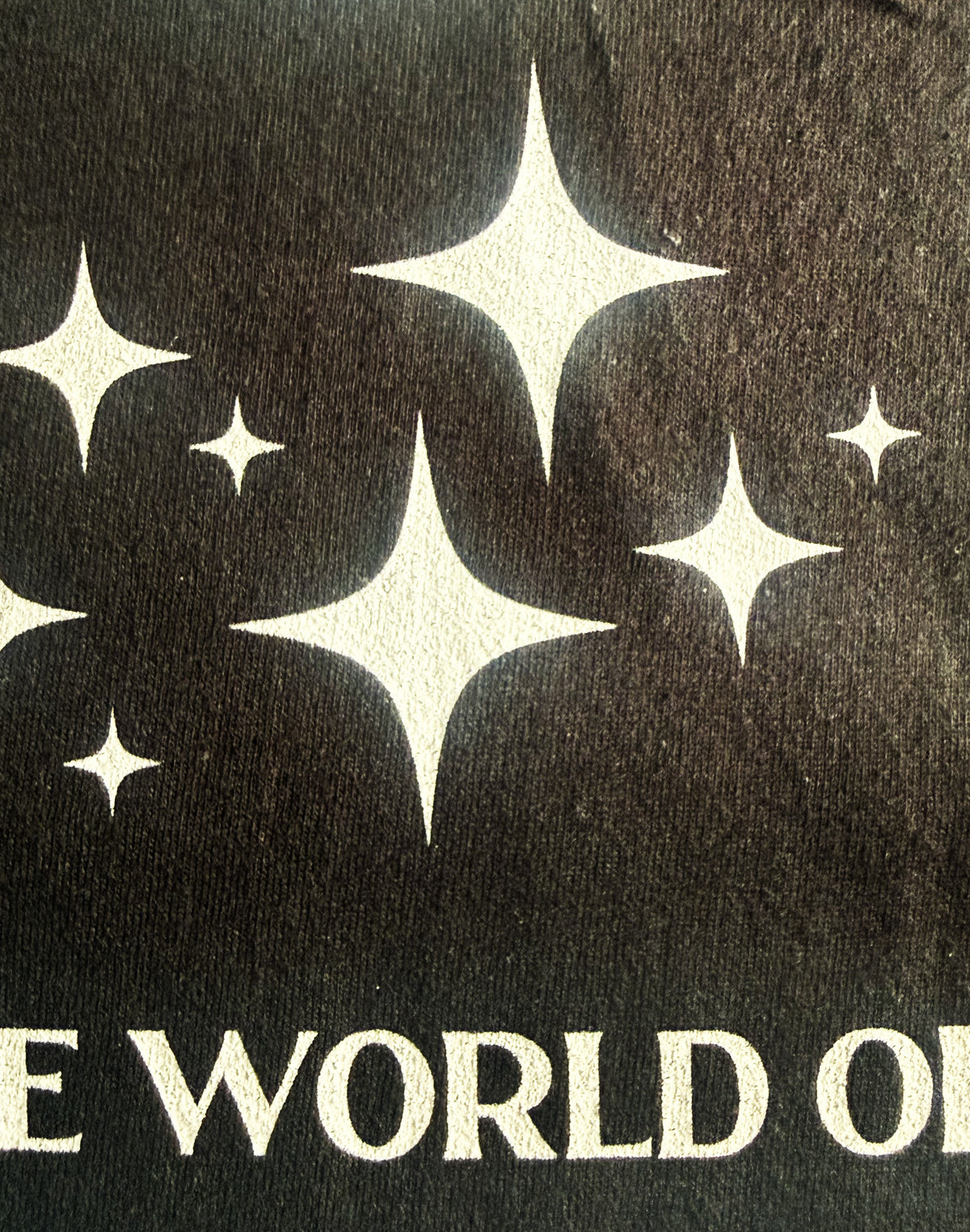 Black Unisex Premium Heavyweight Back-Design Tee "Dark Side - World of Madness No V. #3" by Designer and Artist Lucas Gillon
