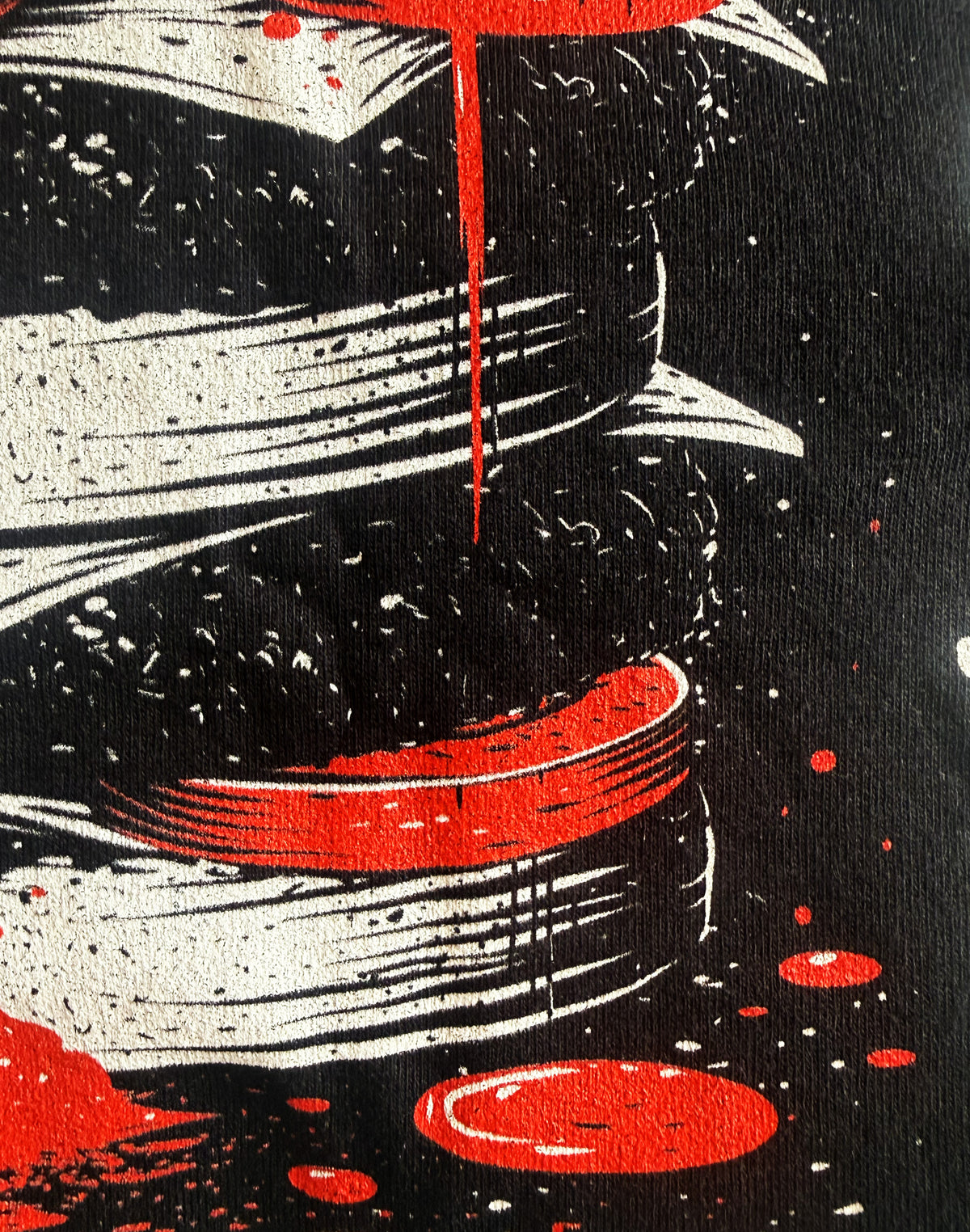 Black Unisex Premium Heavyweight Back-Design Tee "Tower of Gourmet" by Designer and Artist Lucas Gillon