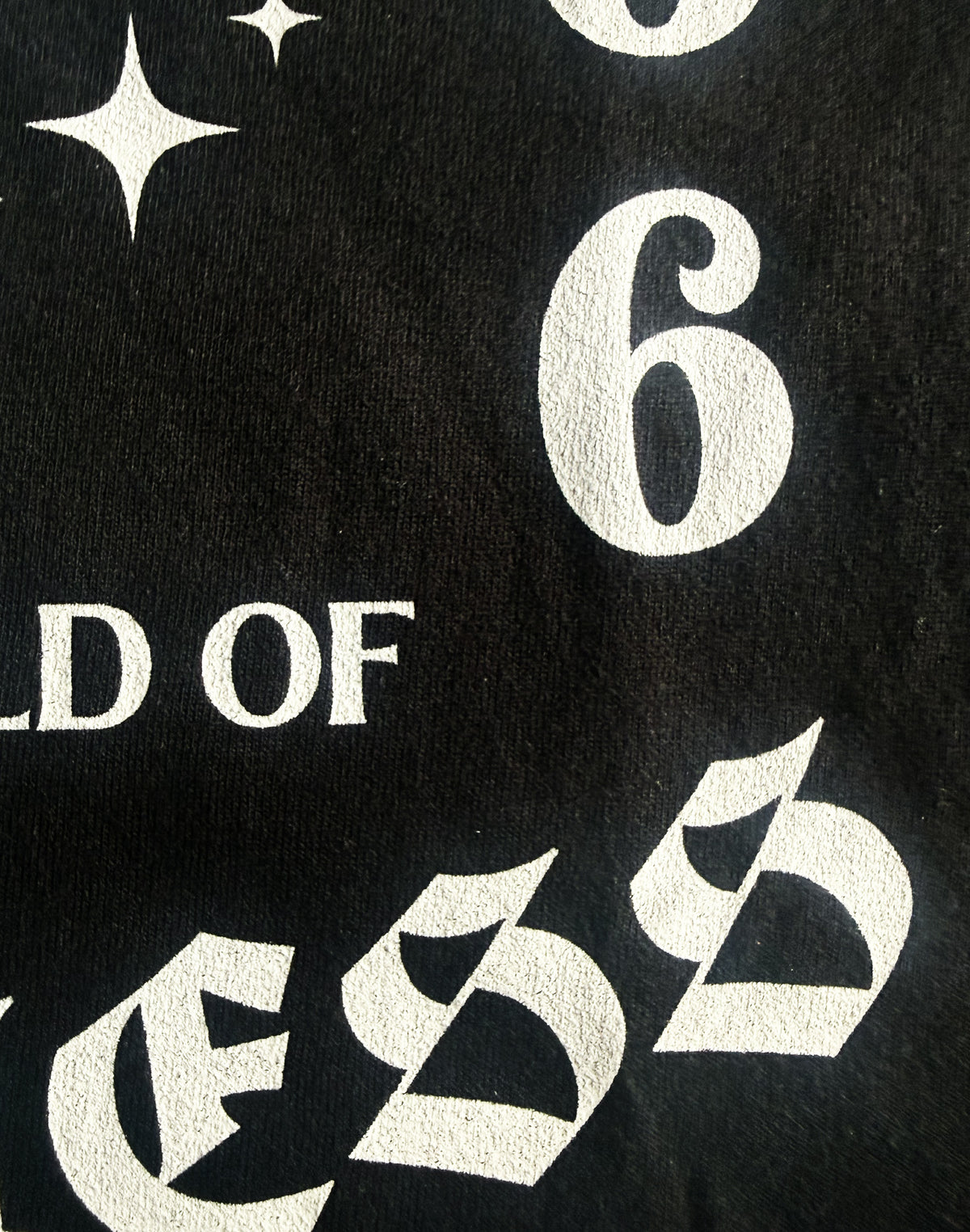 Black Unisex Premium Heavyweight Back-Design Tee "Dark Side - World of Madness No V. #3" by Designer and Artist Lucas Gillon