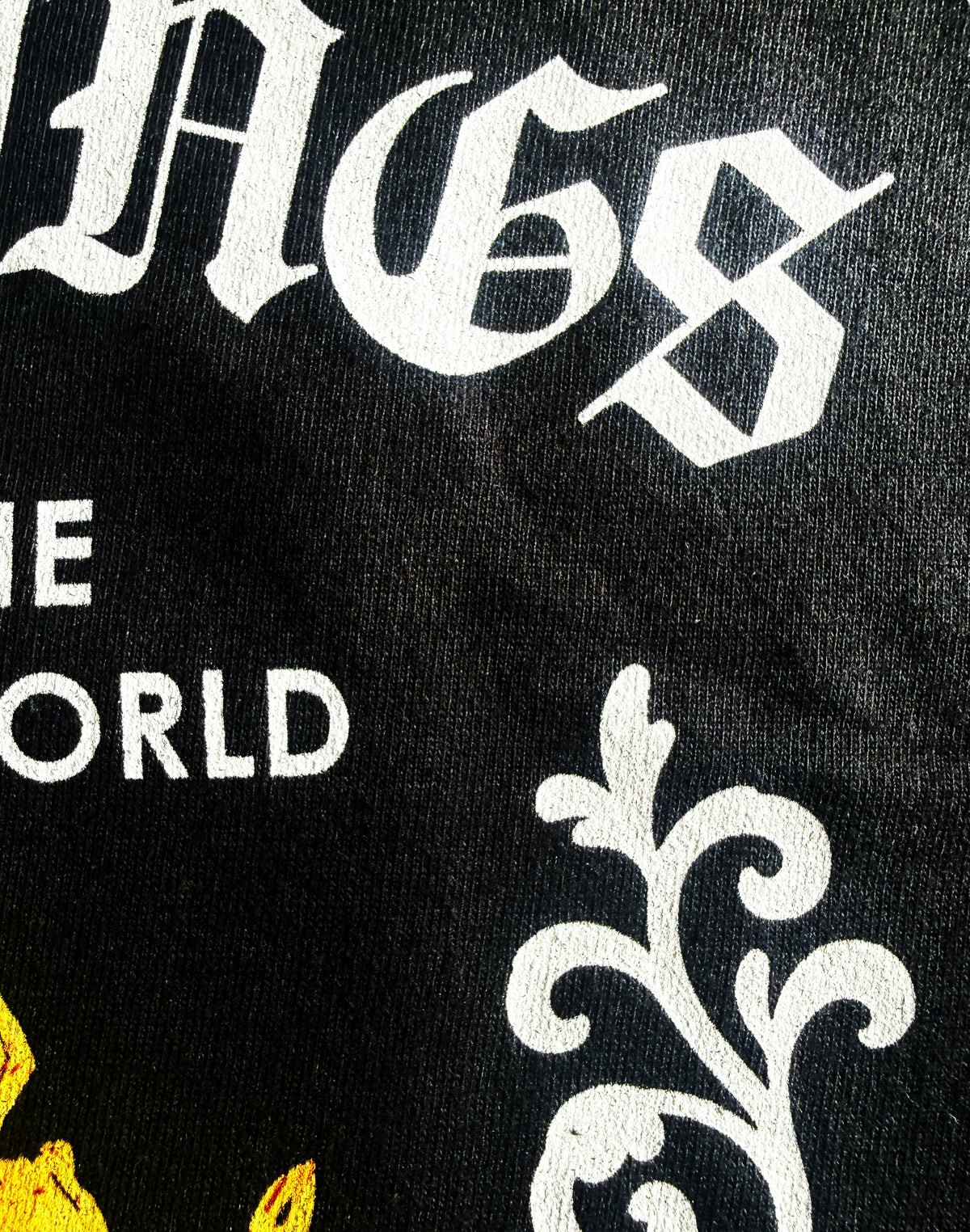 REDO - BETTER FONT BOTTOM - AI PIC & DECORATIVES - Black Unisex Premium Heavyweight Back-Design Tee "Skull Kings" by Designer and Artist Lucas Gillon