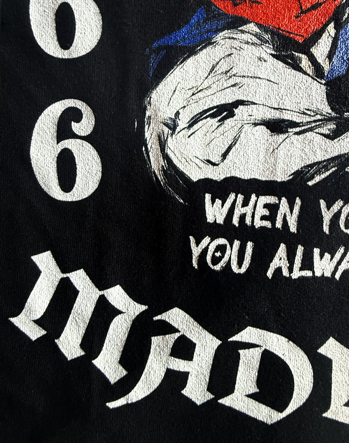 Black Unisex Premium Heavyweight Back-Design Tee "Dark Side - Once You've Been In" by Designer and Artist Lucas Gillon